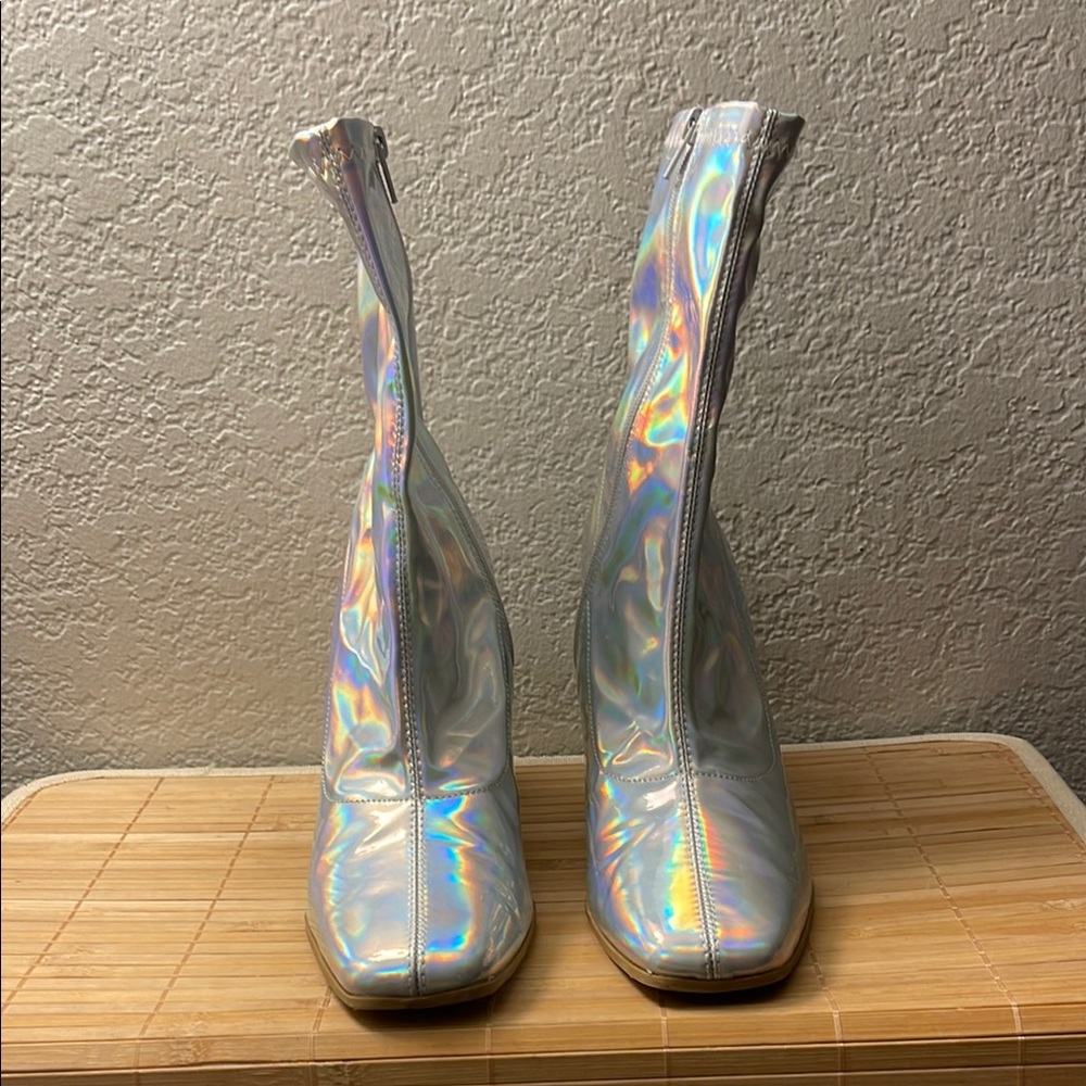Holographic Ankle Boots Nasty Gal